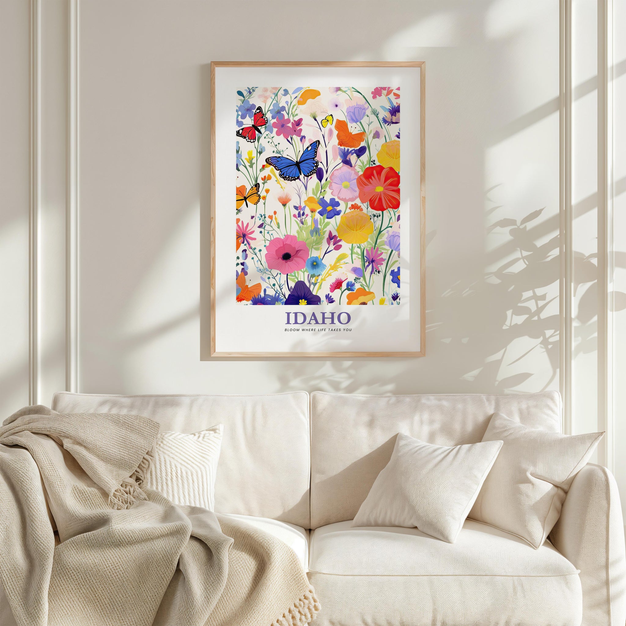 Idaho Flower Art Print