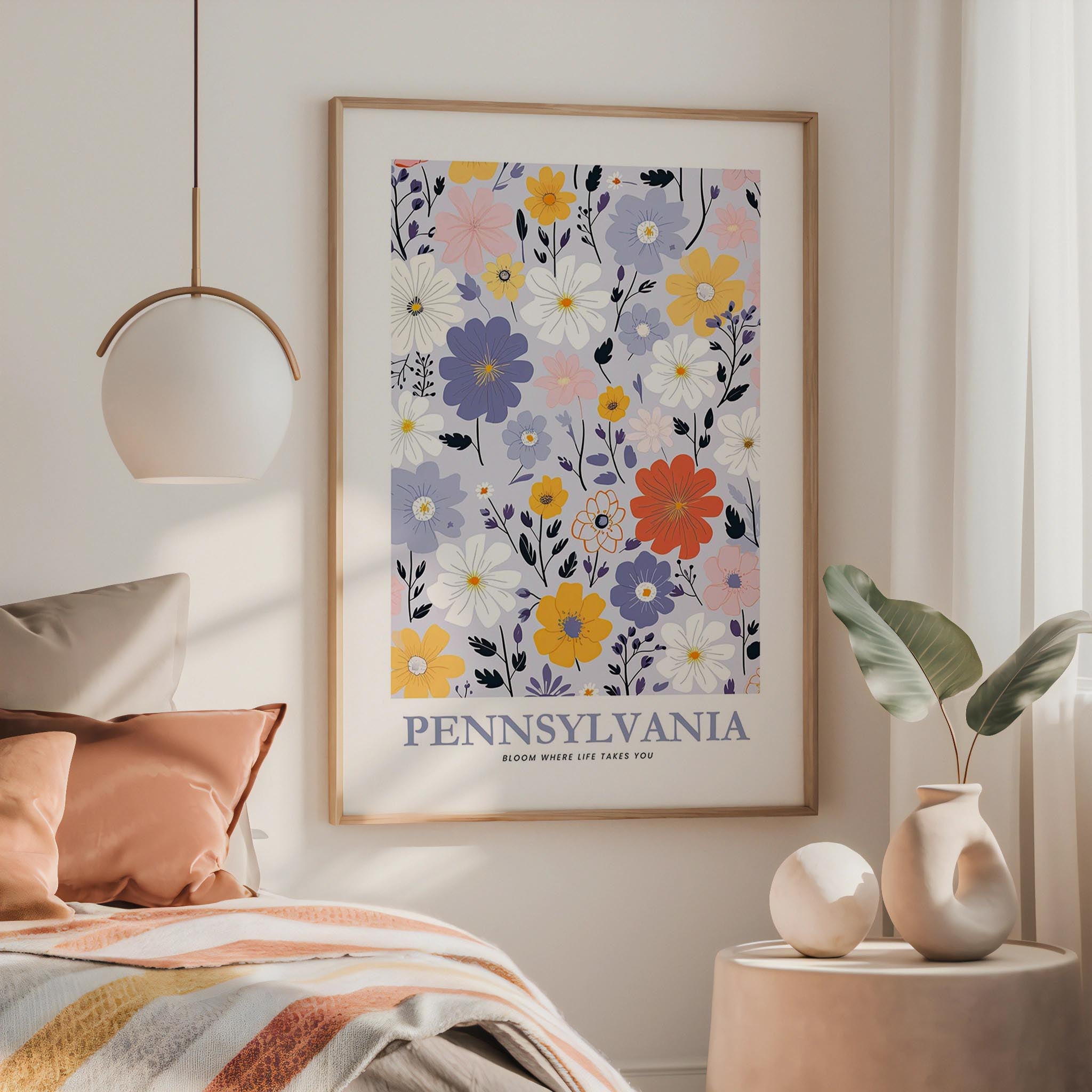 Pennsylvania Flower Art Print