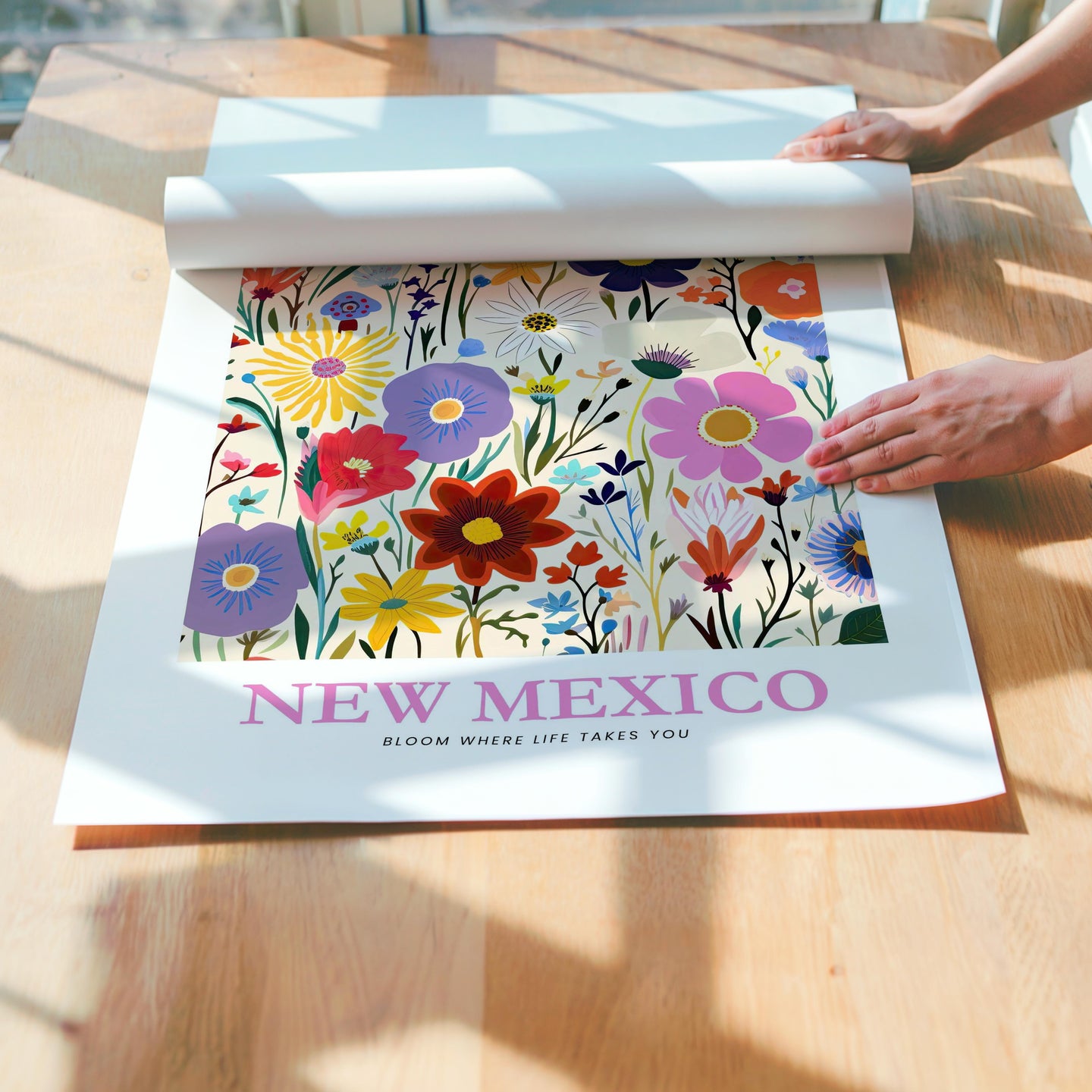 New Mexico Flower Art Print