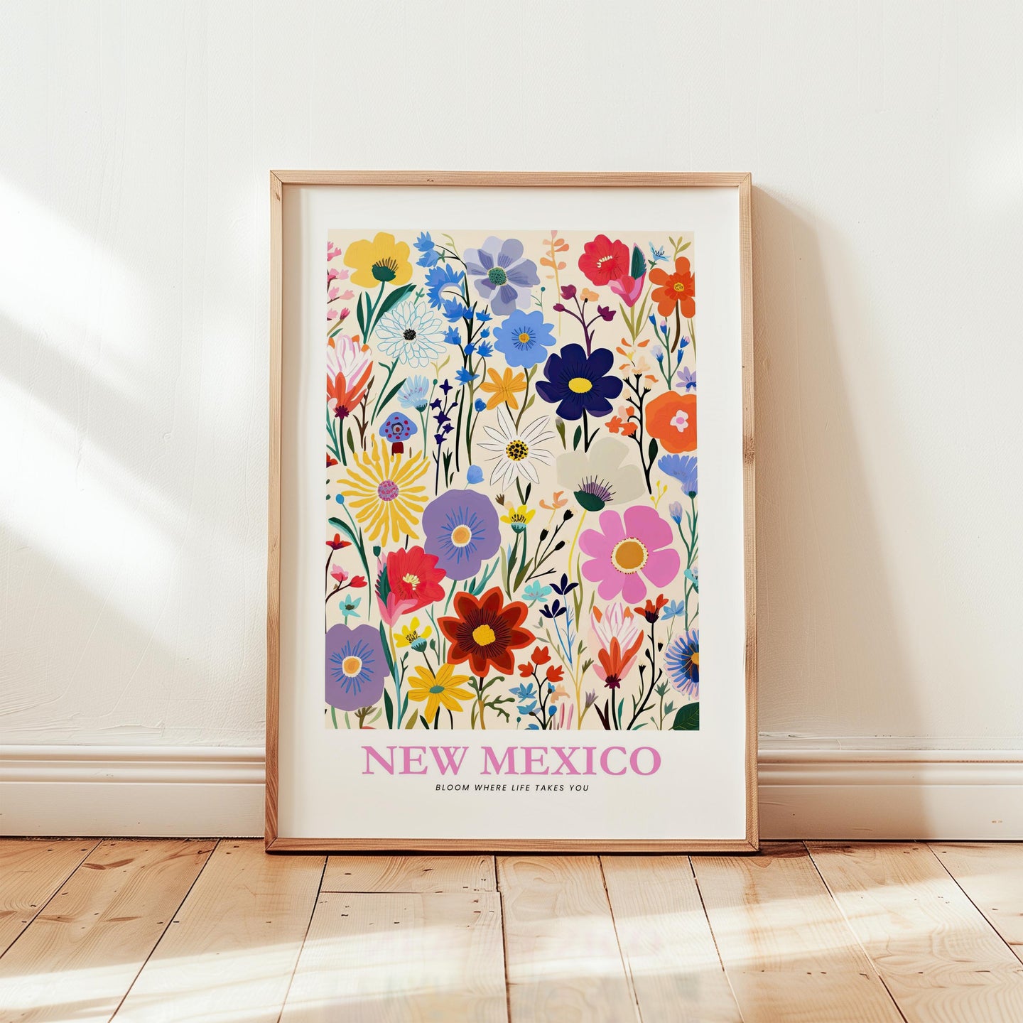 New Mexico Flower Art Print