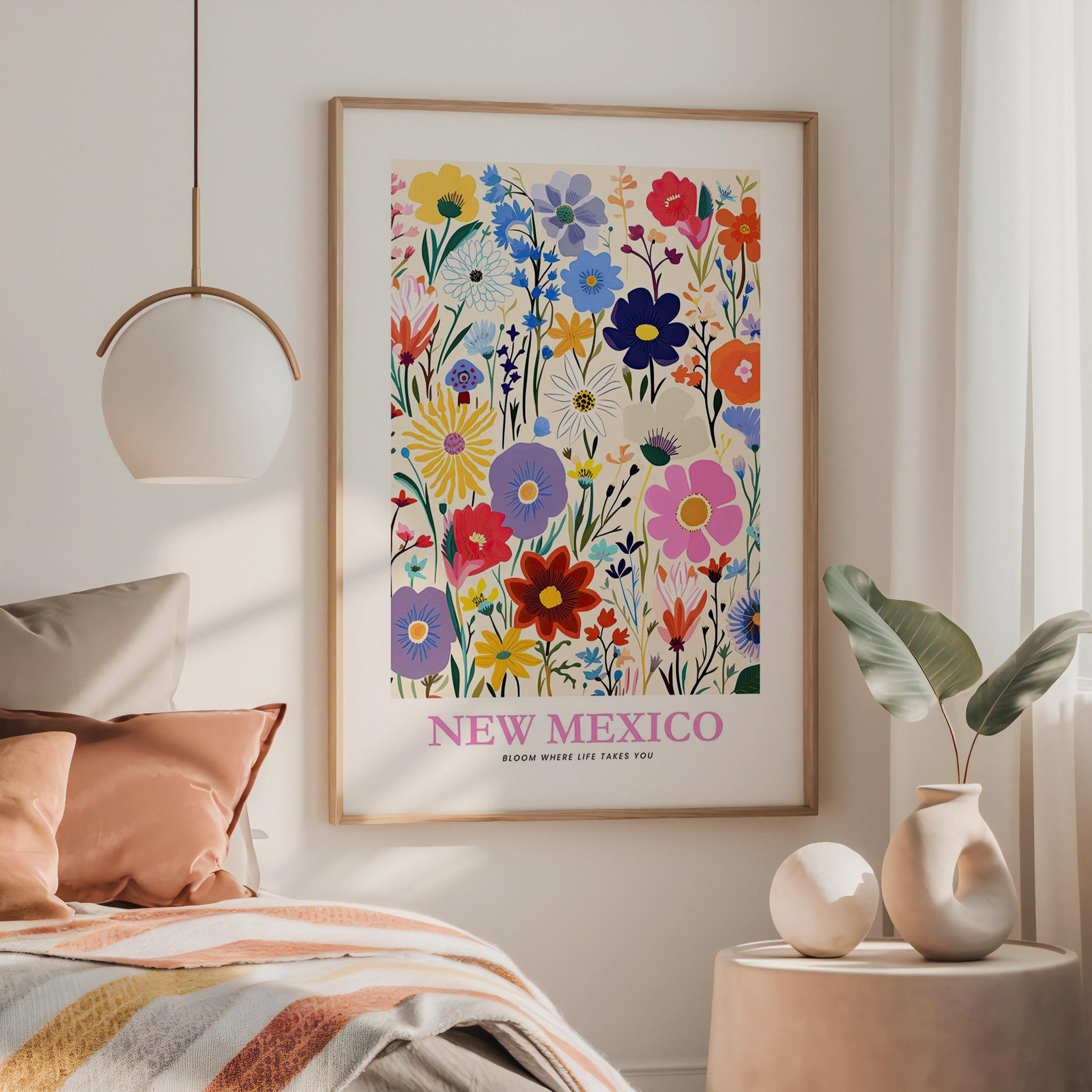 New Mexico Flower Art Print