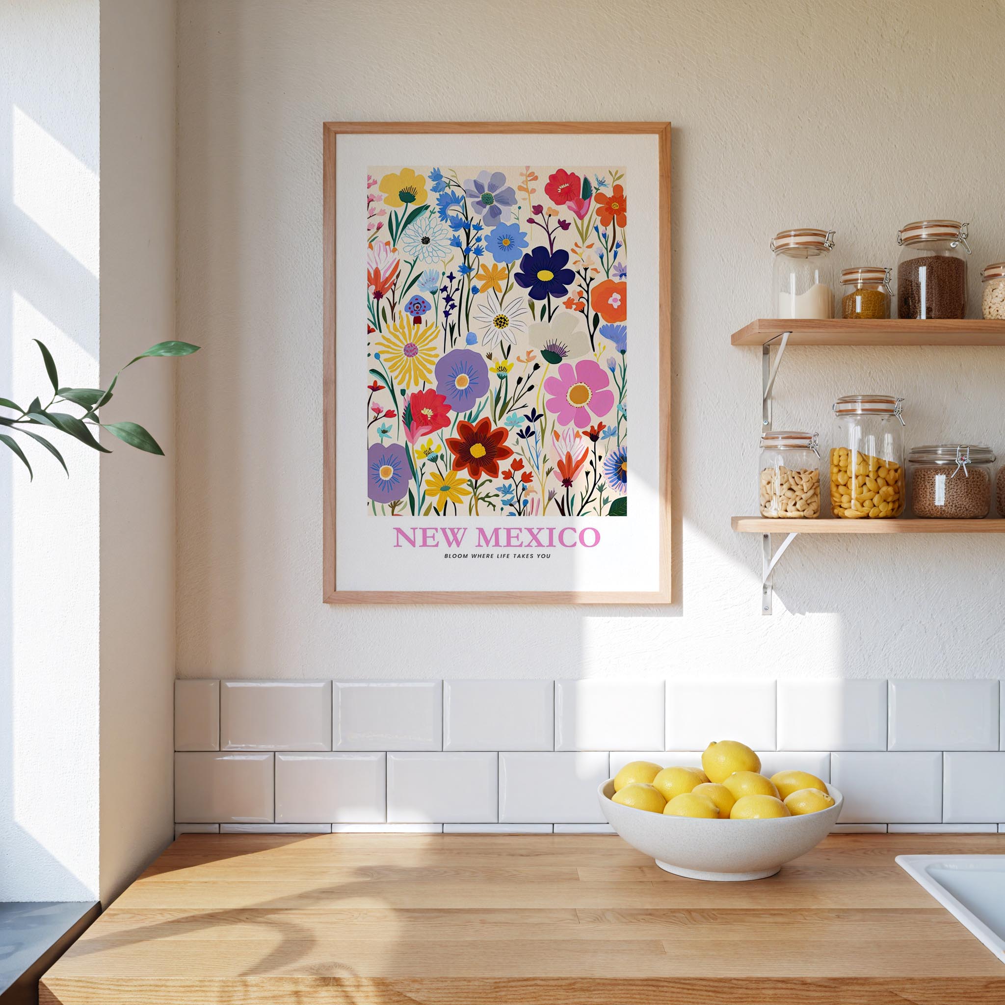New Mexico Flower Art Print