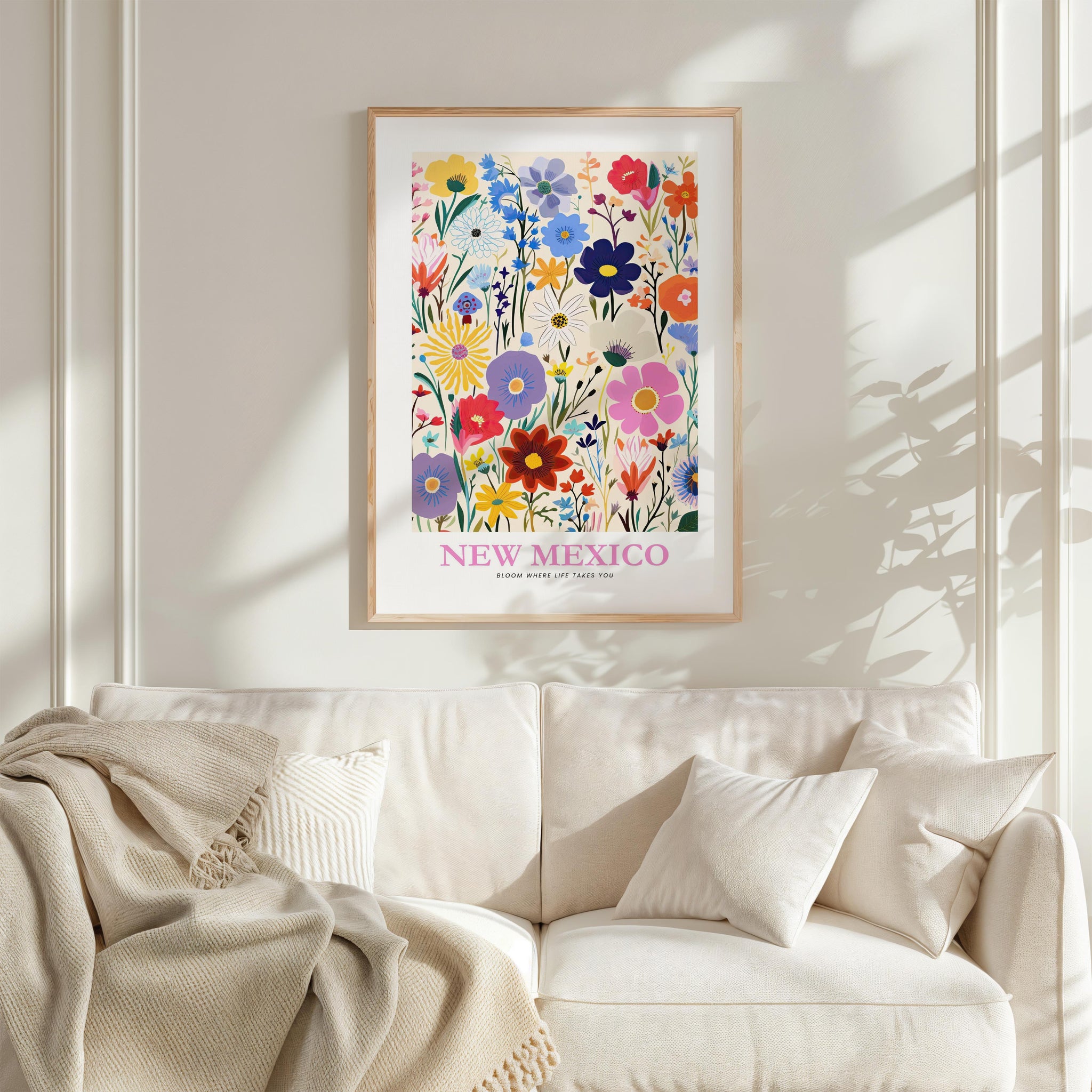 New Mexico Flower Art Print