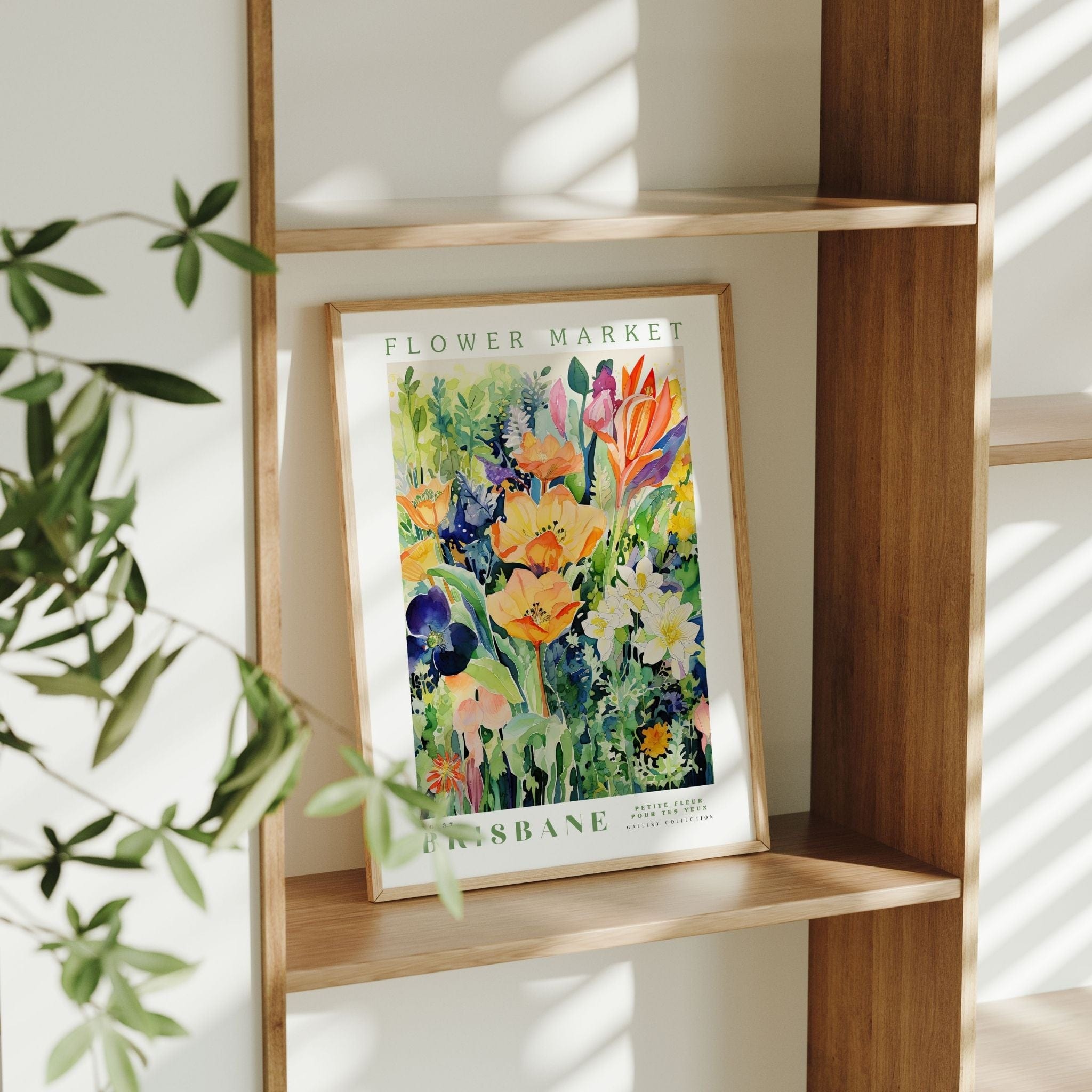 Brisbane Flower Market Poster