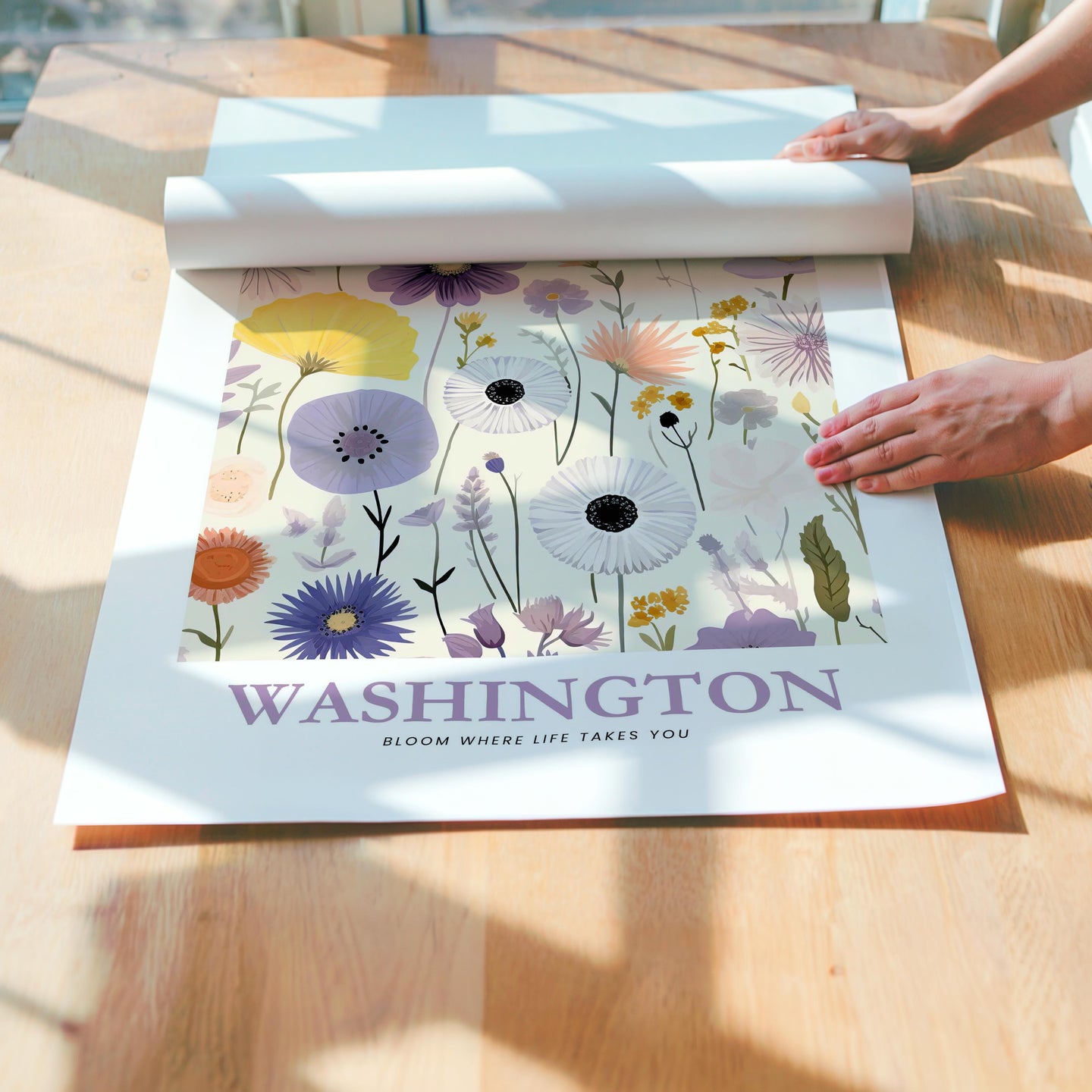 Washington Flower Art Print