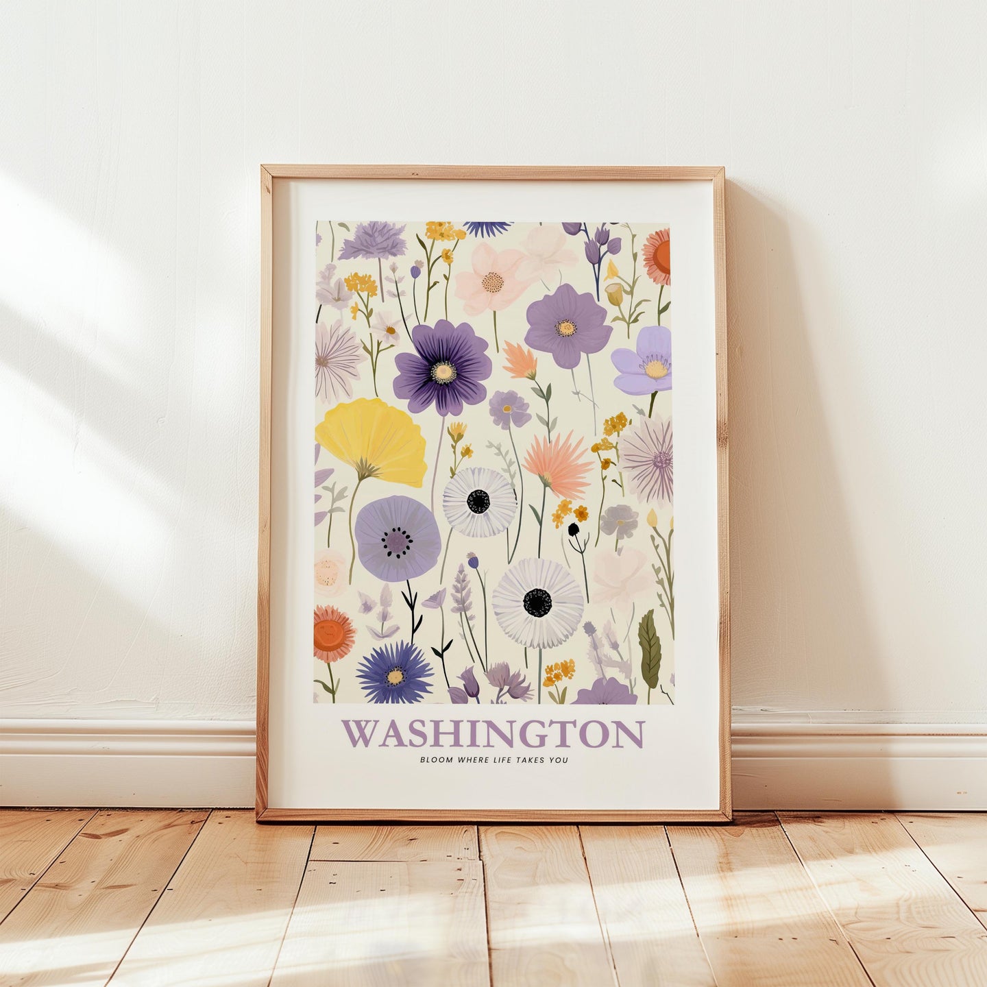 Washington Flower Art Print