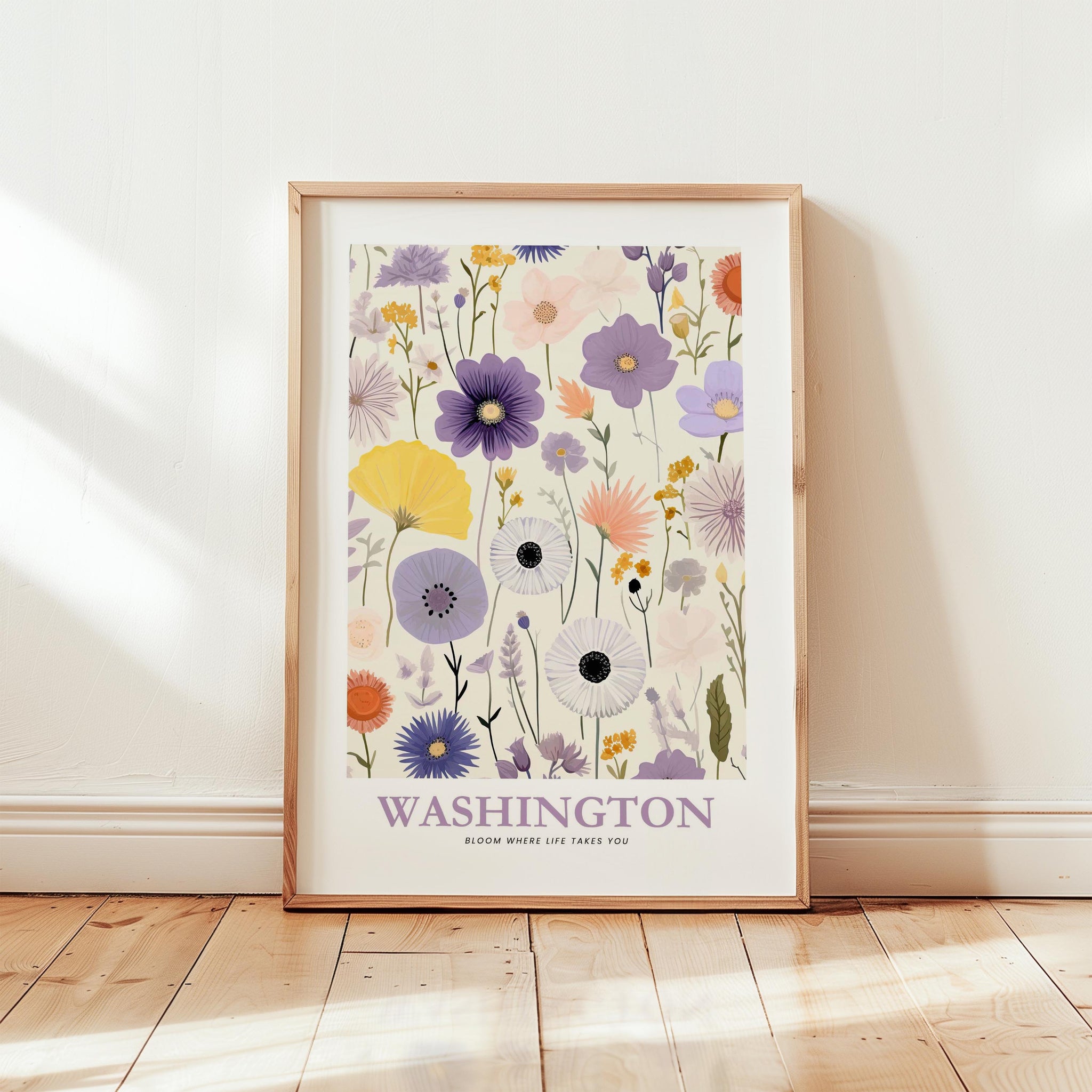 Washington Flower Art Print