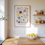 Washington Flower Art Print