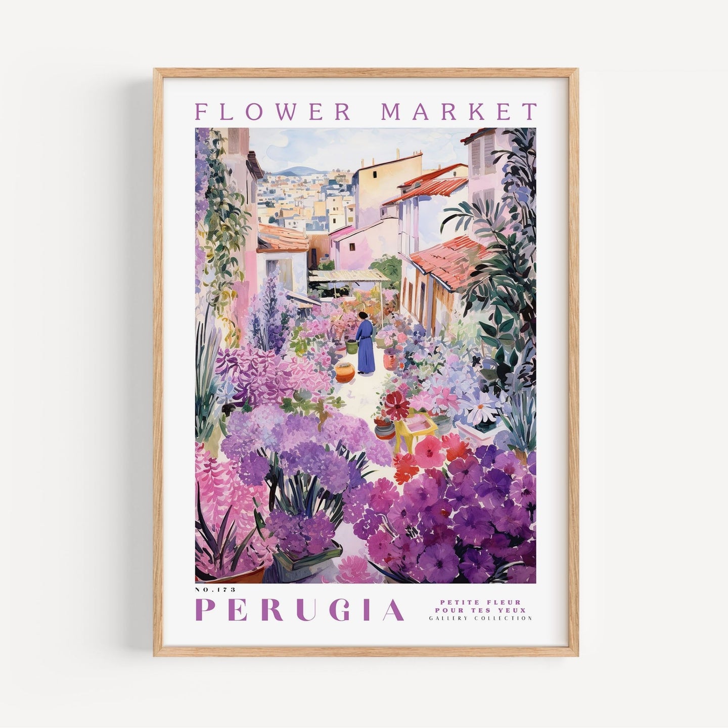 Perugia Flower Market Poster