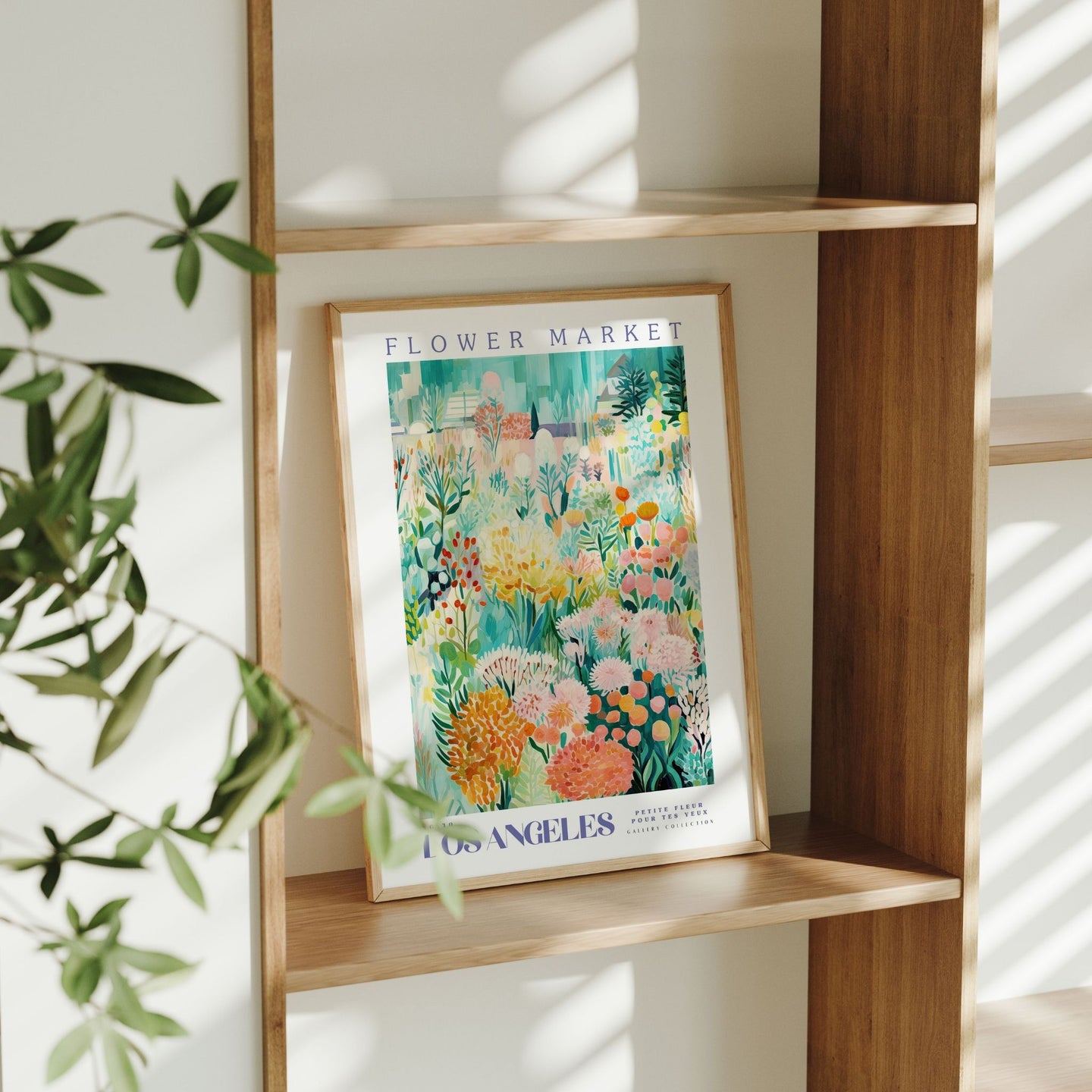 Los Angeles Flower Market Poster