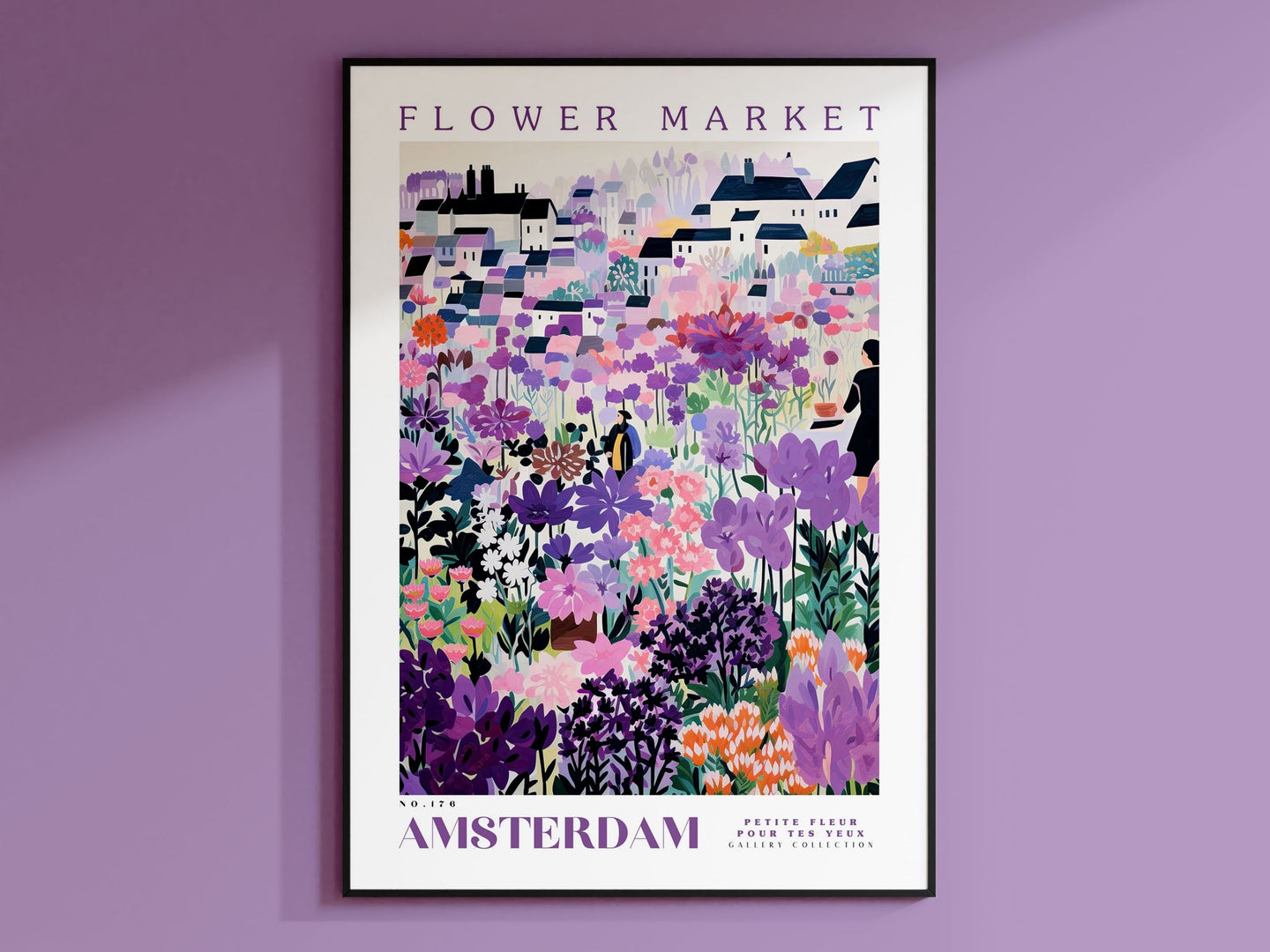 Amsterdam Flower Market Poster