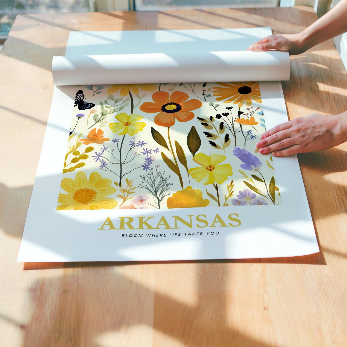 Arkansas Flower Art Print