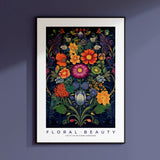 a picture of a painting of flowers on a wall