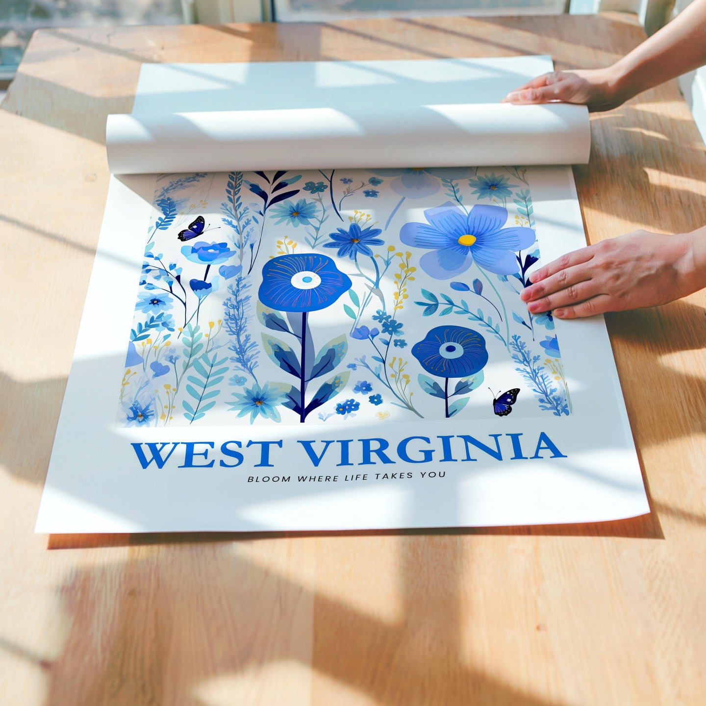 West Virginia Flower Art Print
