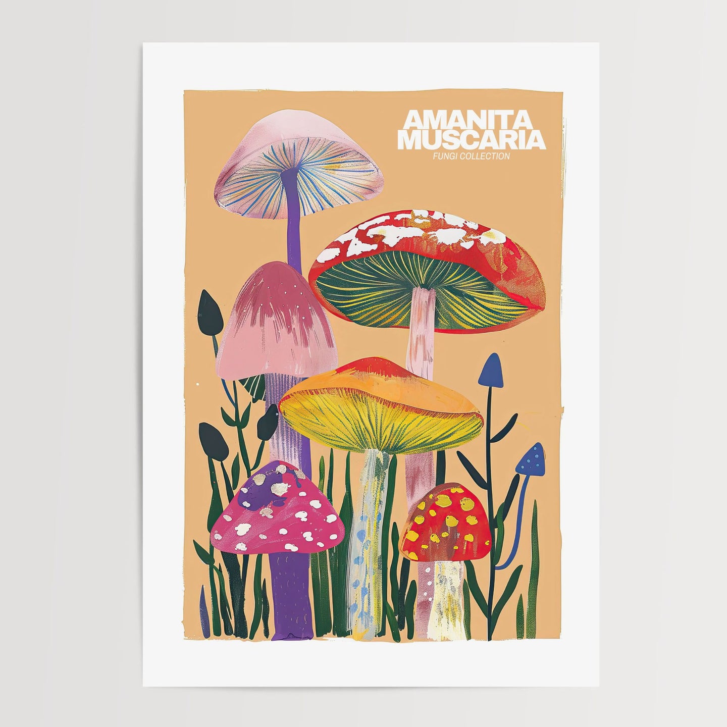 Amanita Muscaria Mushroom Poster