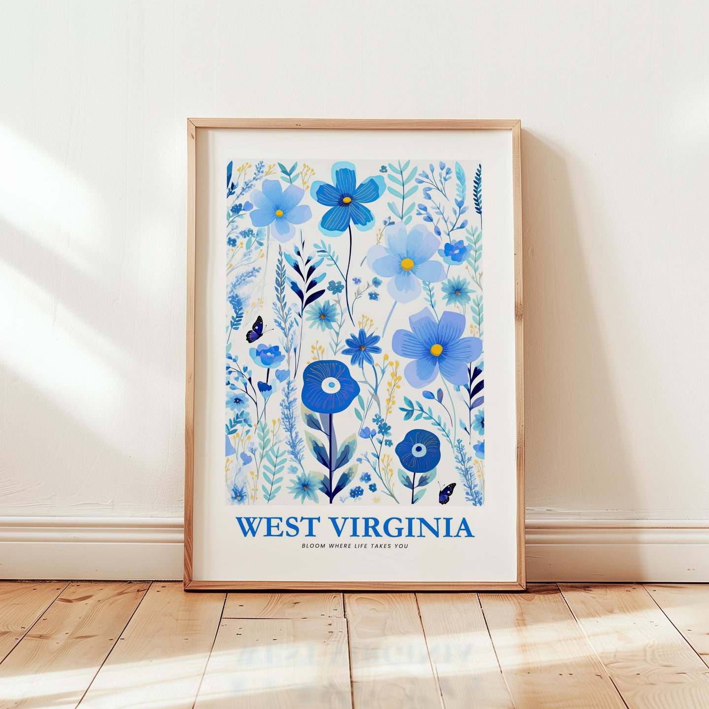 West Virginia Flower Art Print