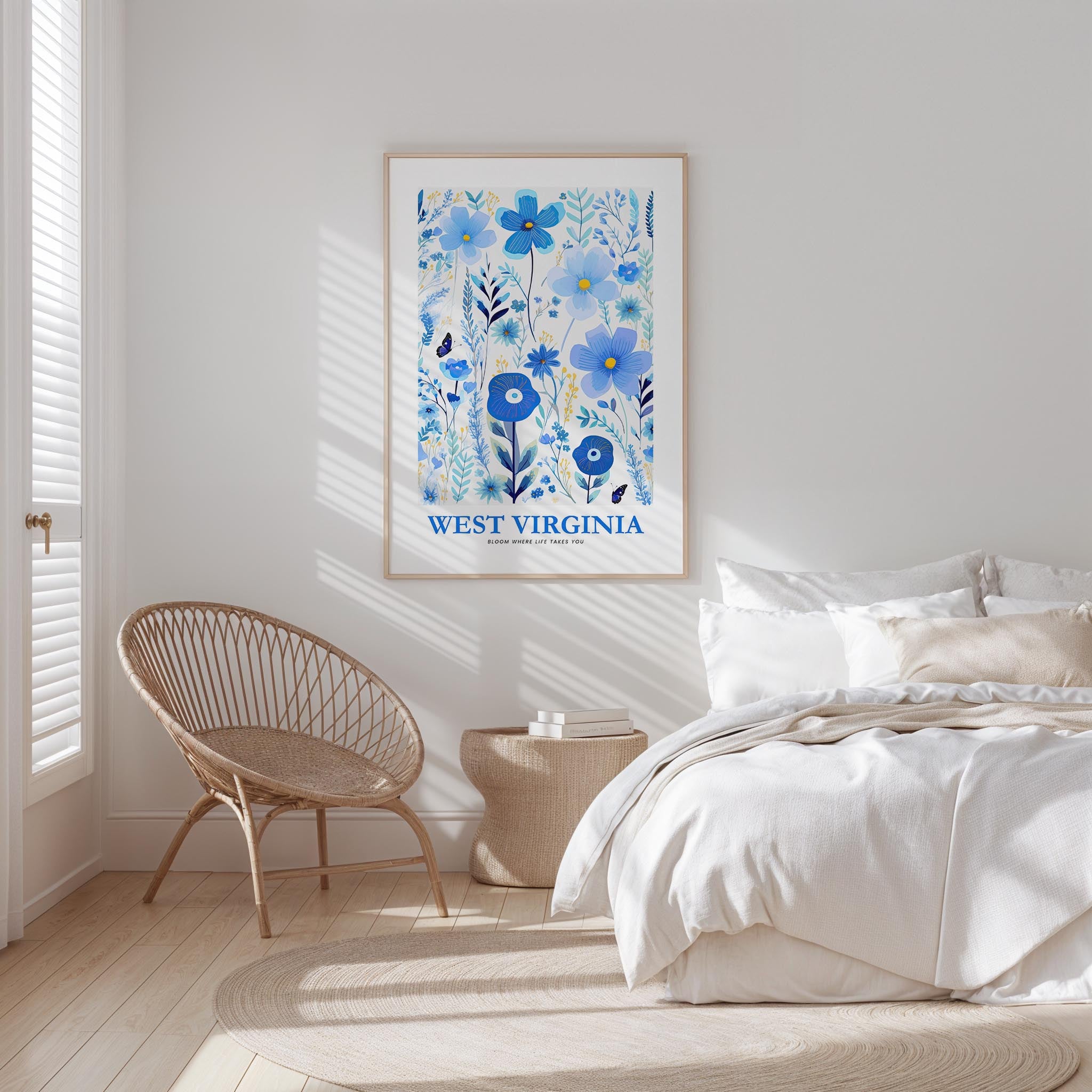 West Virginia Flower Art Print
