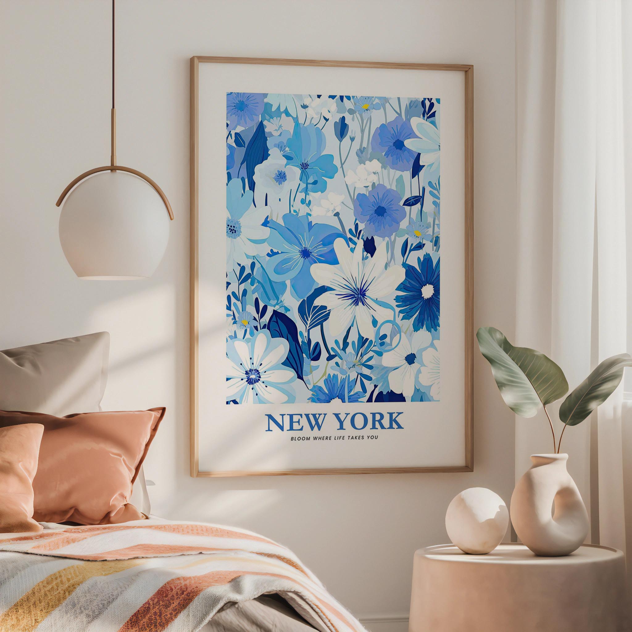 New York Flower Art Print