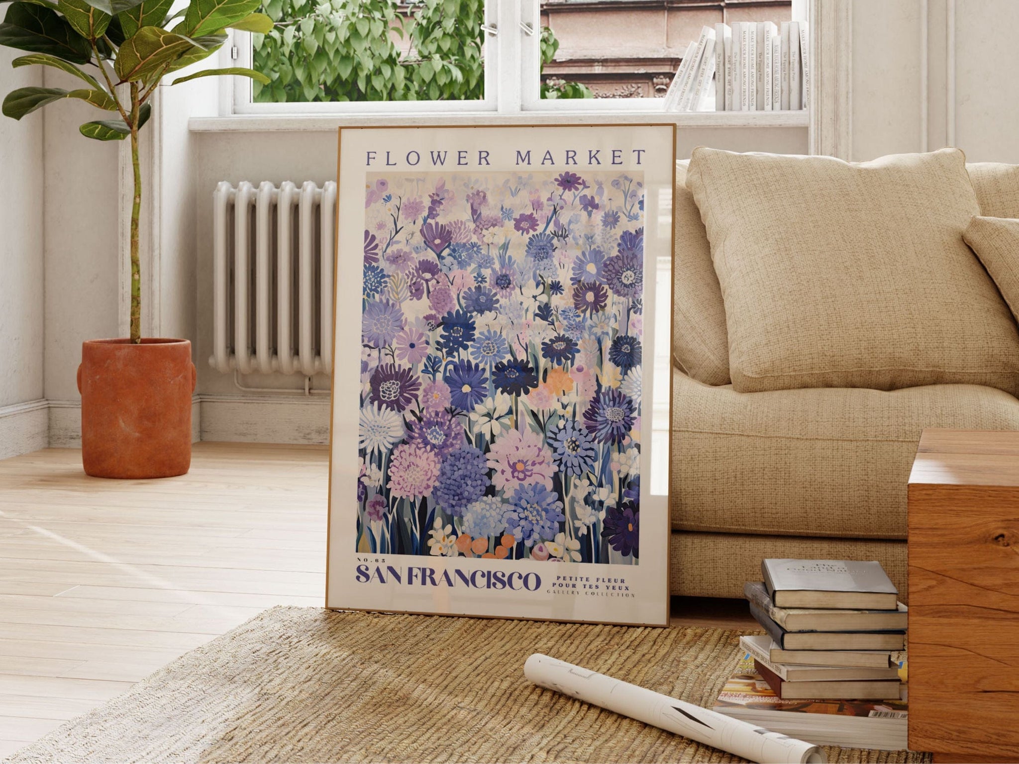 San Francisco Flower Market Poster