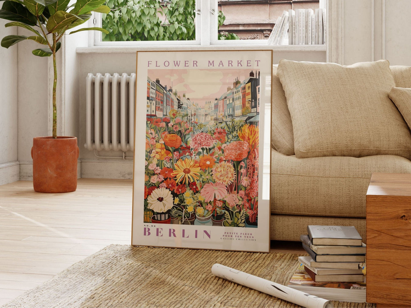 Berlin Flower Market Poster