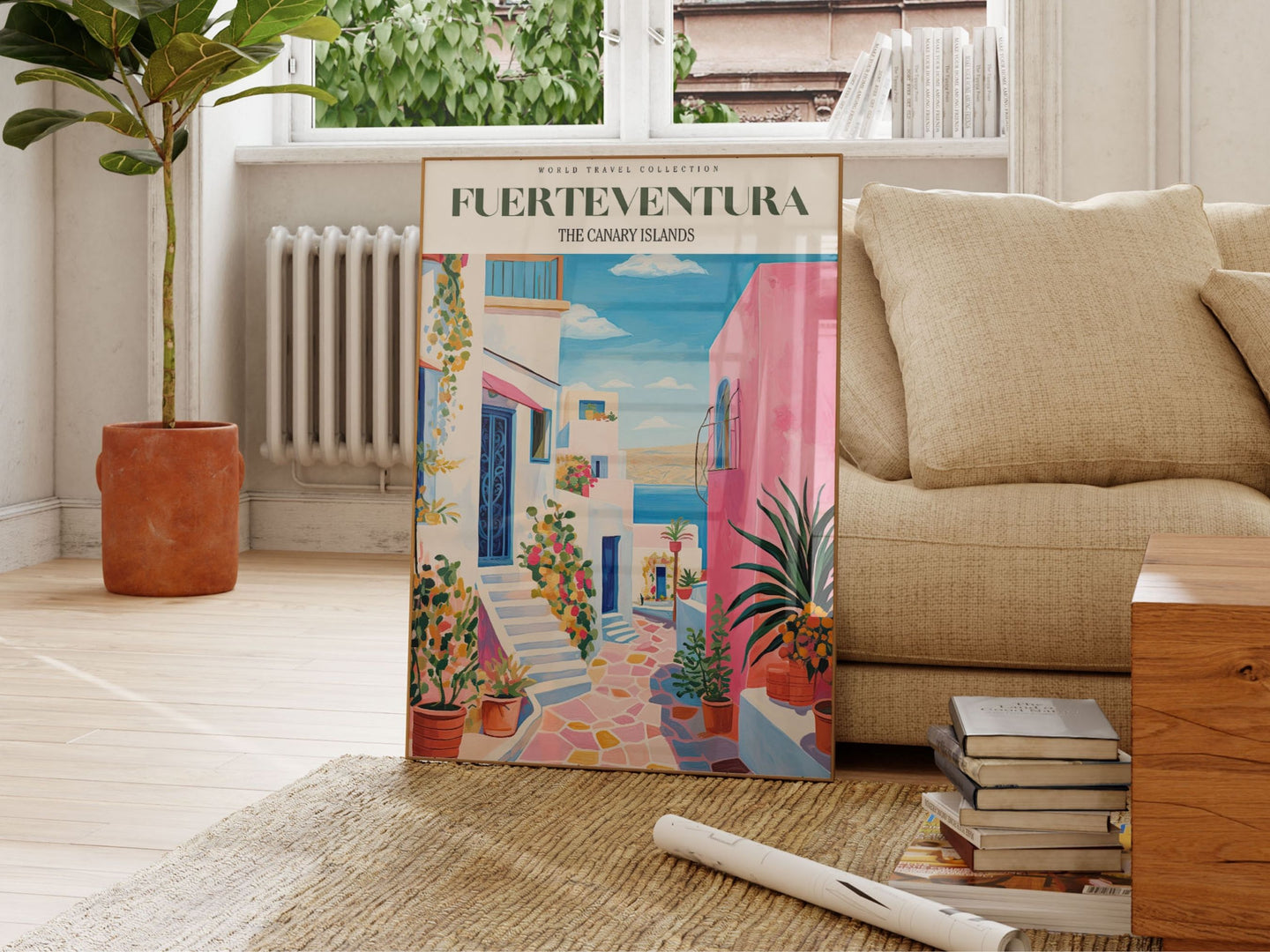 Fuerteventura Travel Art, Fuerteventura Wall Art, Spain Traveler's Gift, Europe Print, Spain Art Print, Travel Art Print, Canary Islands