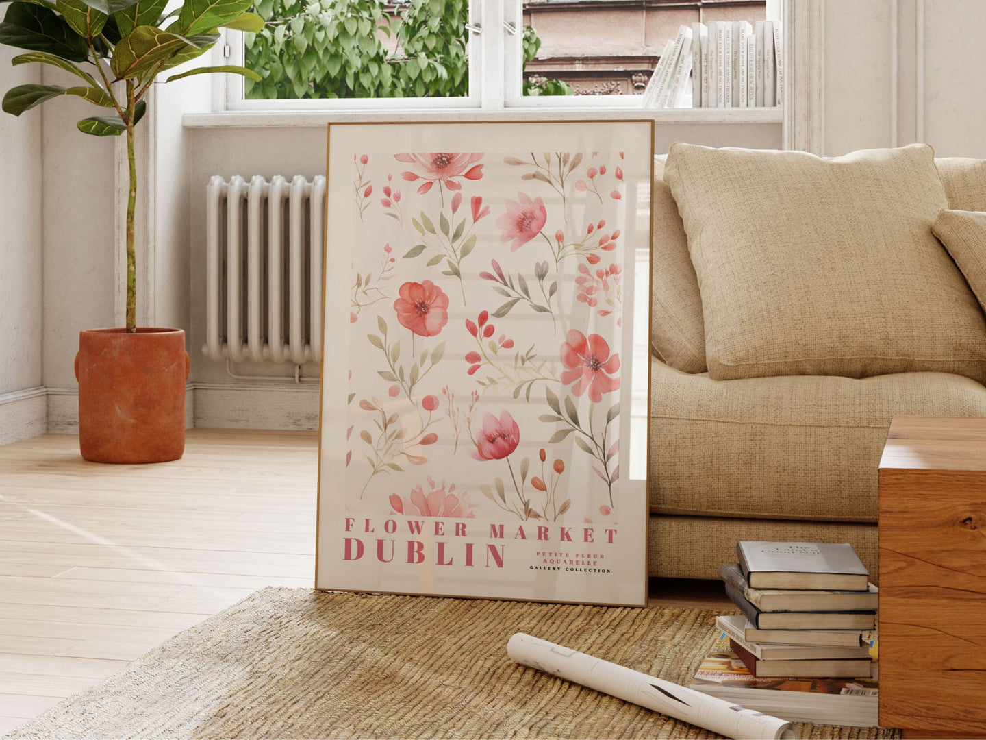 Dublin Flower Market Poster