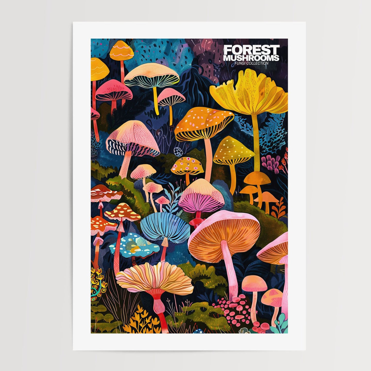 Forest Mushroom Poster