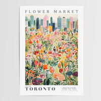 Toronto blomstermarked plakat