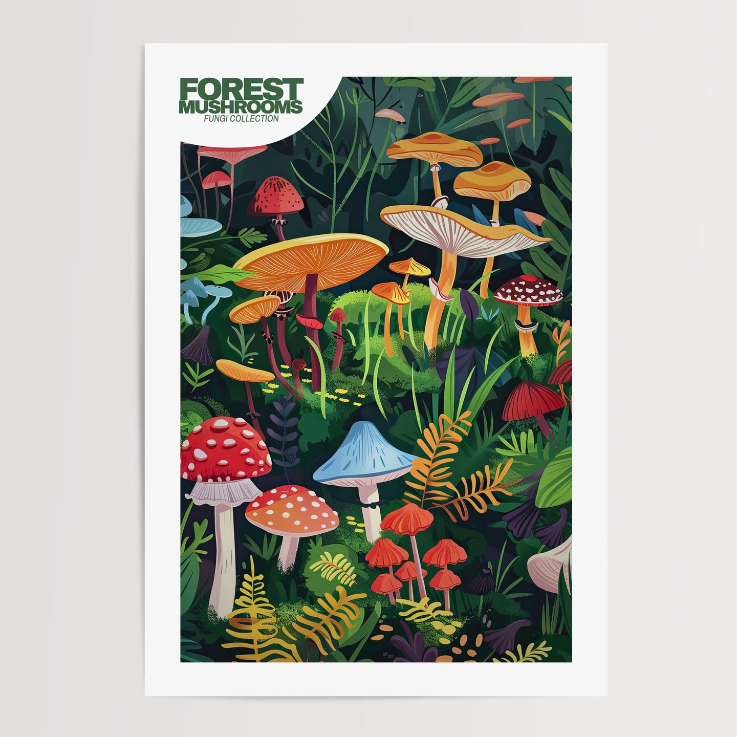 Forest Mushroom Poster