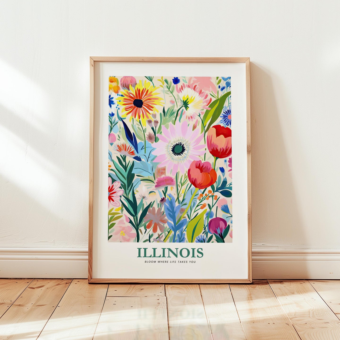Illinois Flower Art Print
