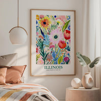 Illinois Flower Art Print