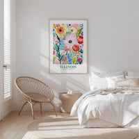 Illinois Flower Art Print