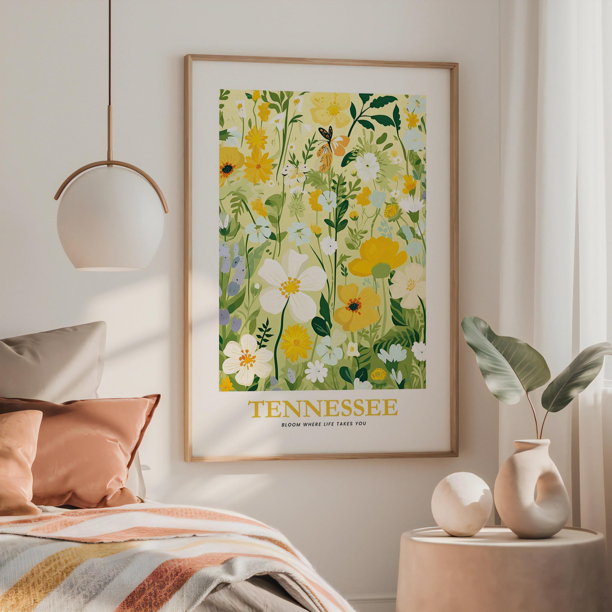 Tennessee Flower Art Print