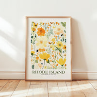 Rhode Island Flower Art Print