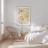 Rhode Island Flower Art Print