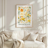 Rhode Island Flower Art Print