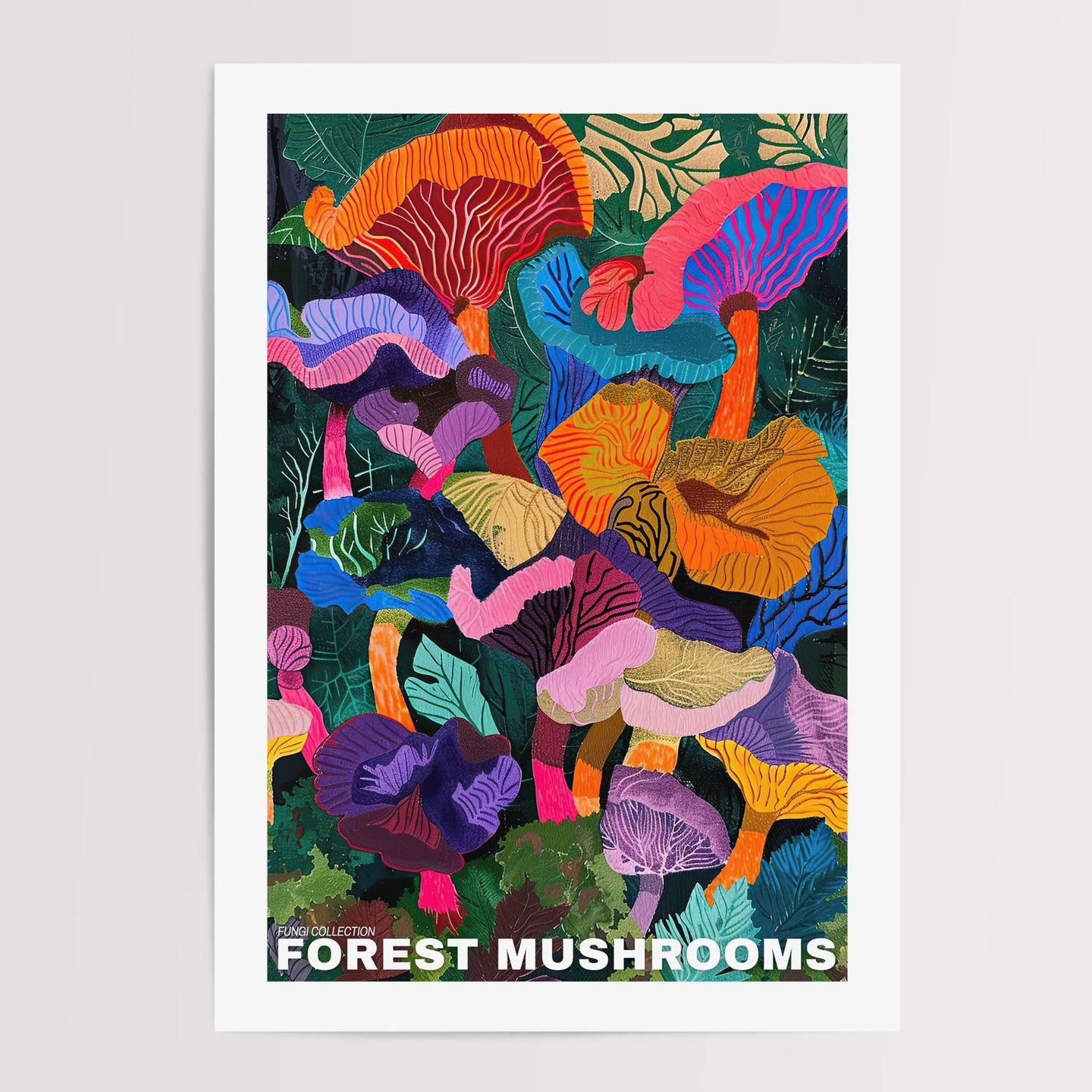 Forest Mushroom Poster