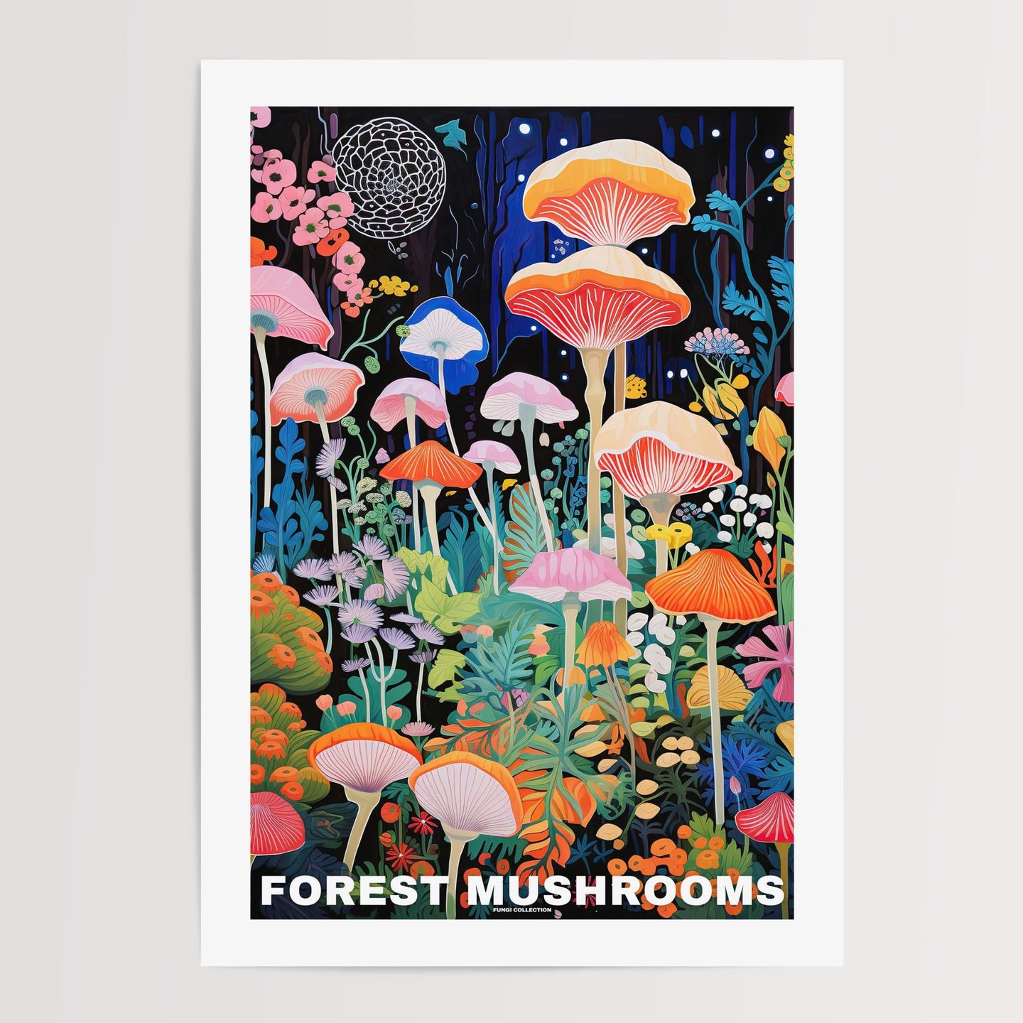 Forest Mushroom Poster