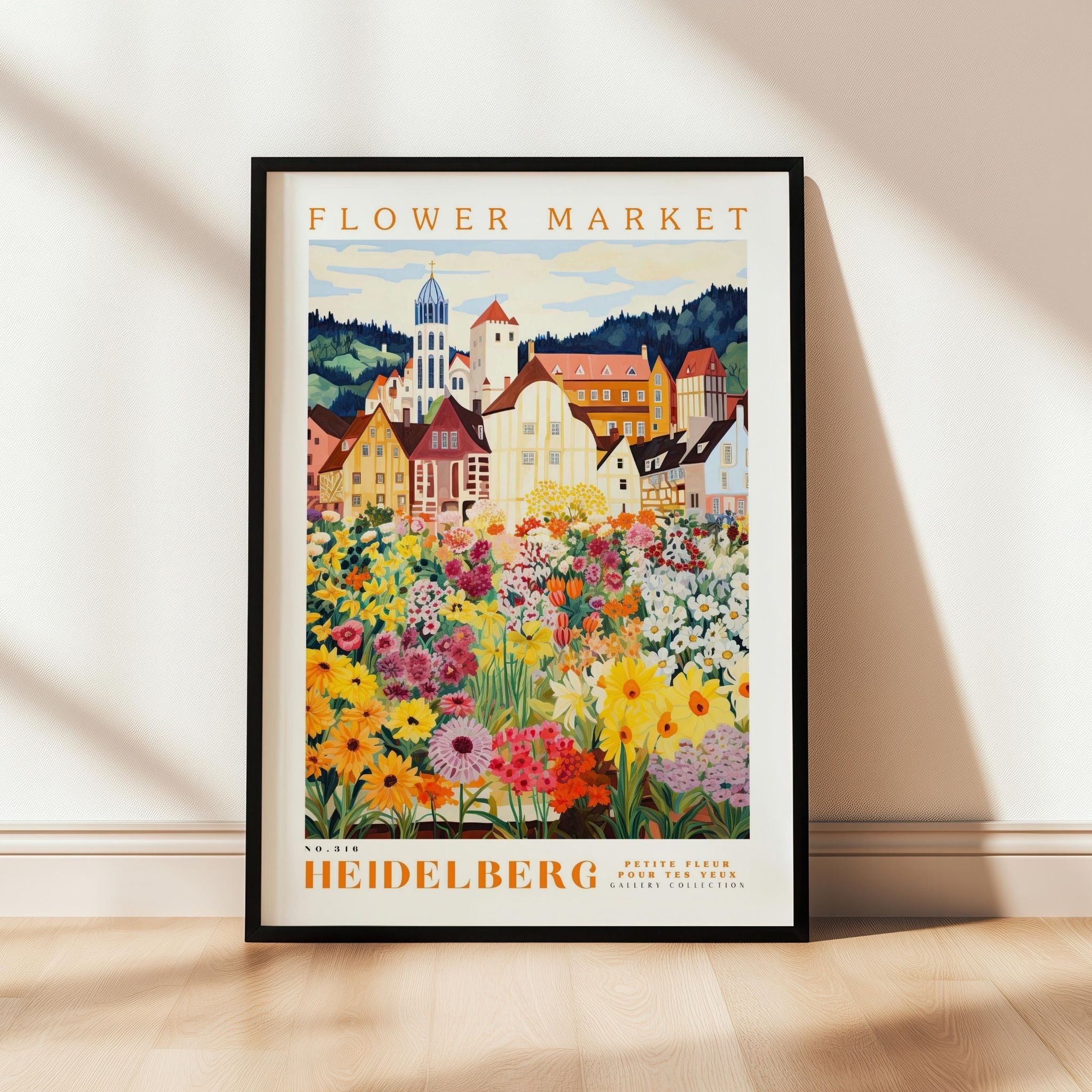 a picture of a flower market in the middle of a room