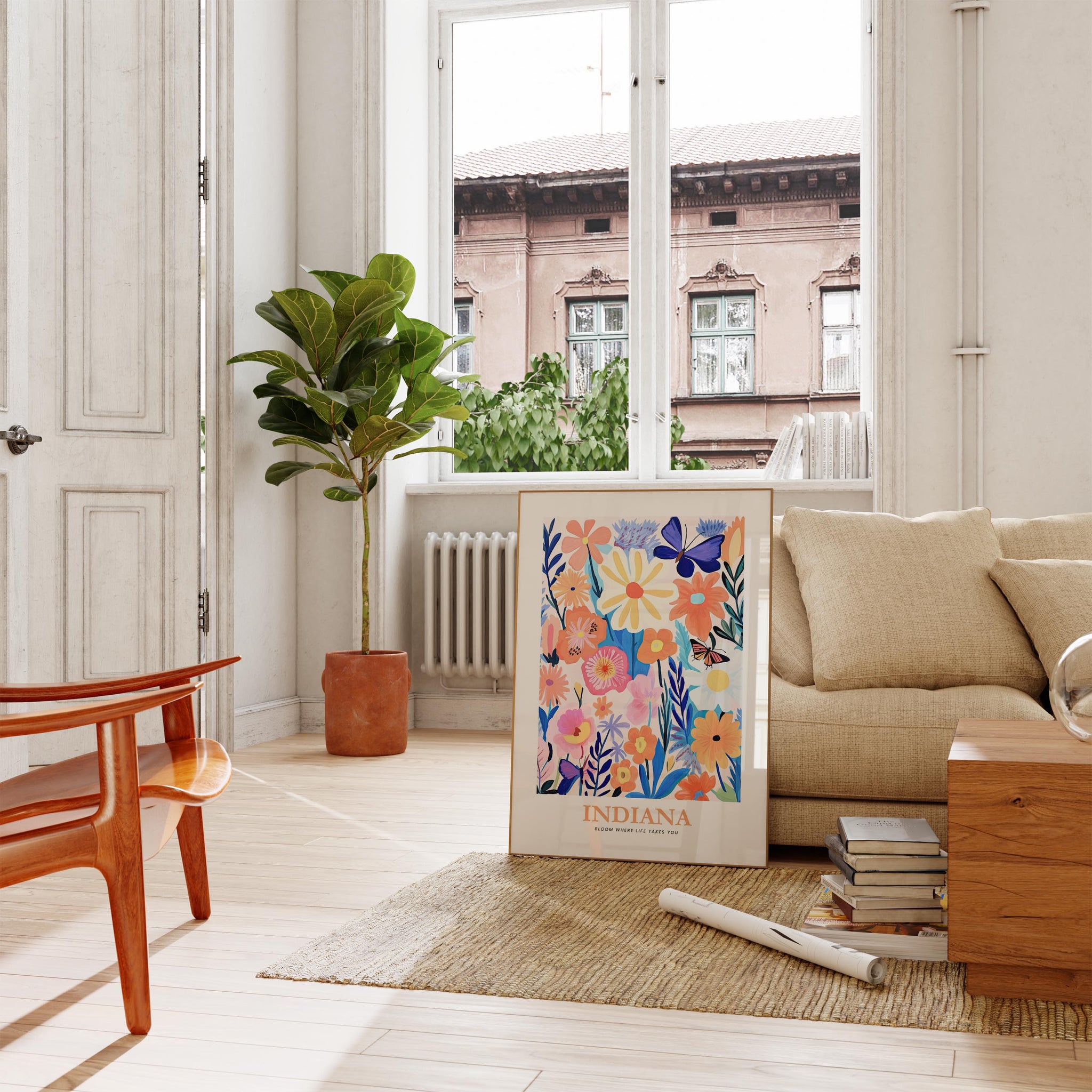 Indiana Flower Art Print