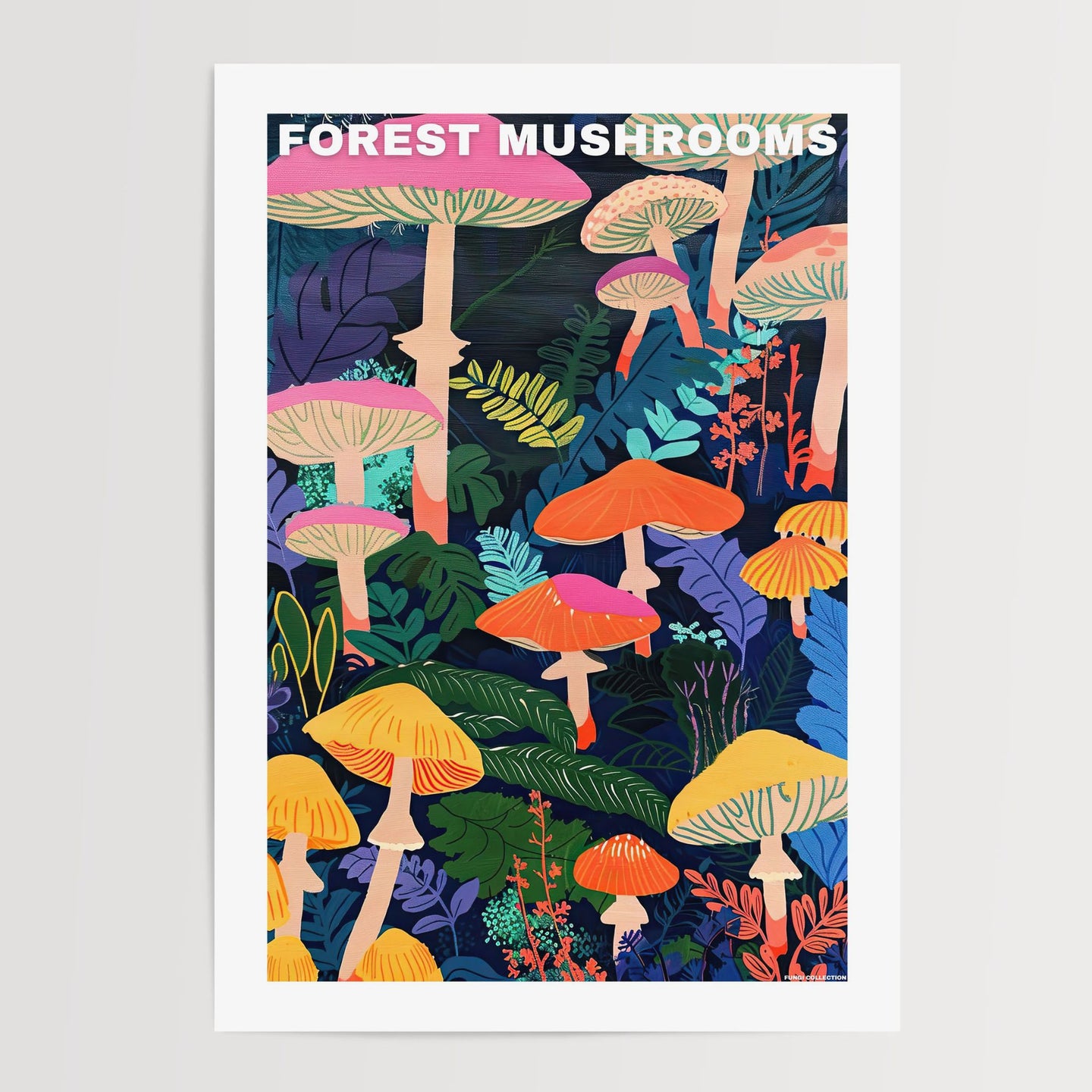 Forest Mushroom Poster