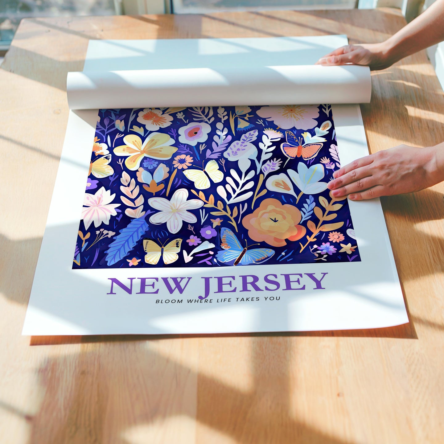 New Jersey Flower Art Print
