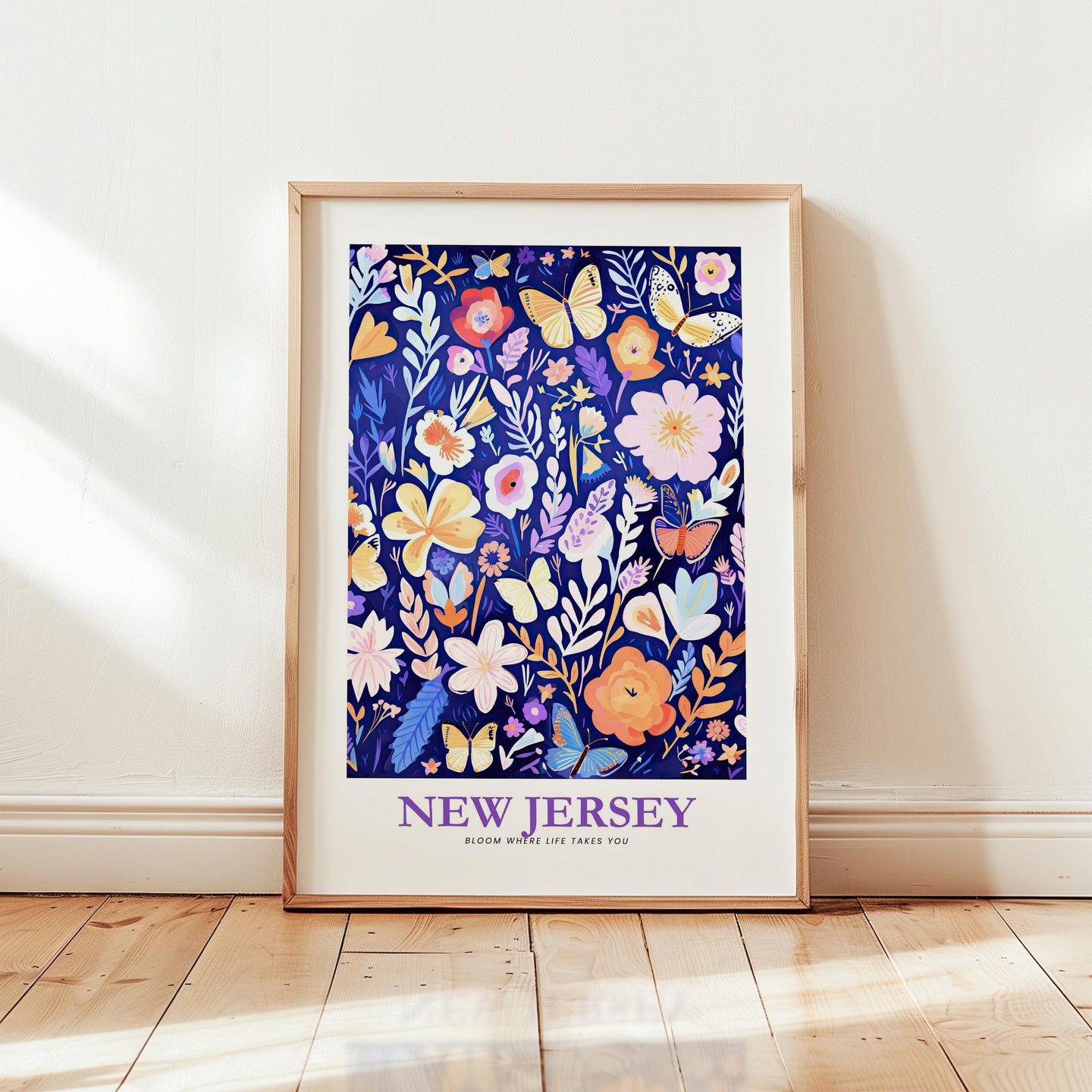 New Jersey Flower Art Print