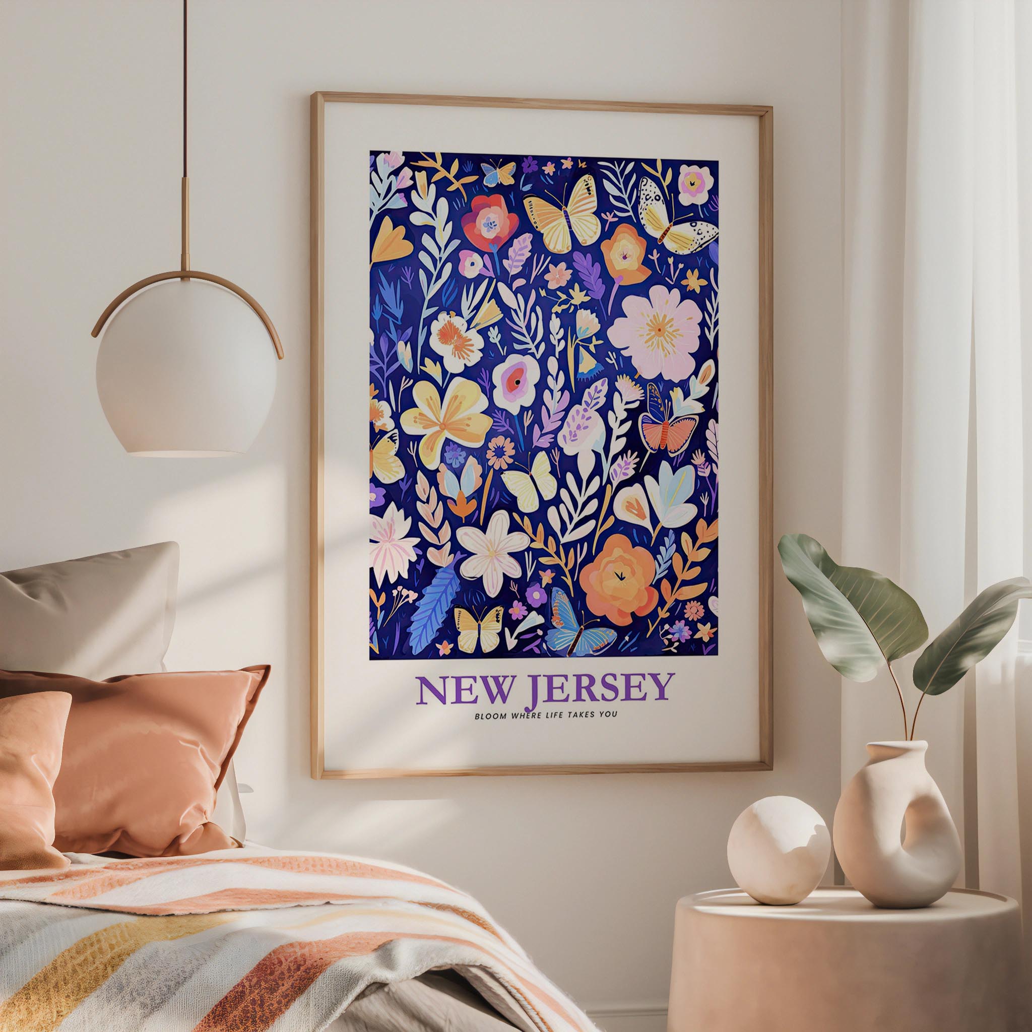New Jersey Flower Art Print