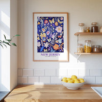New Jersey Flower Art Print