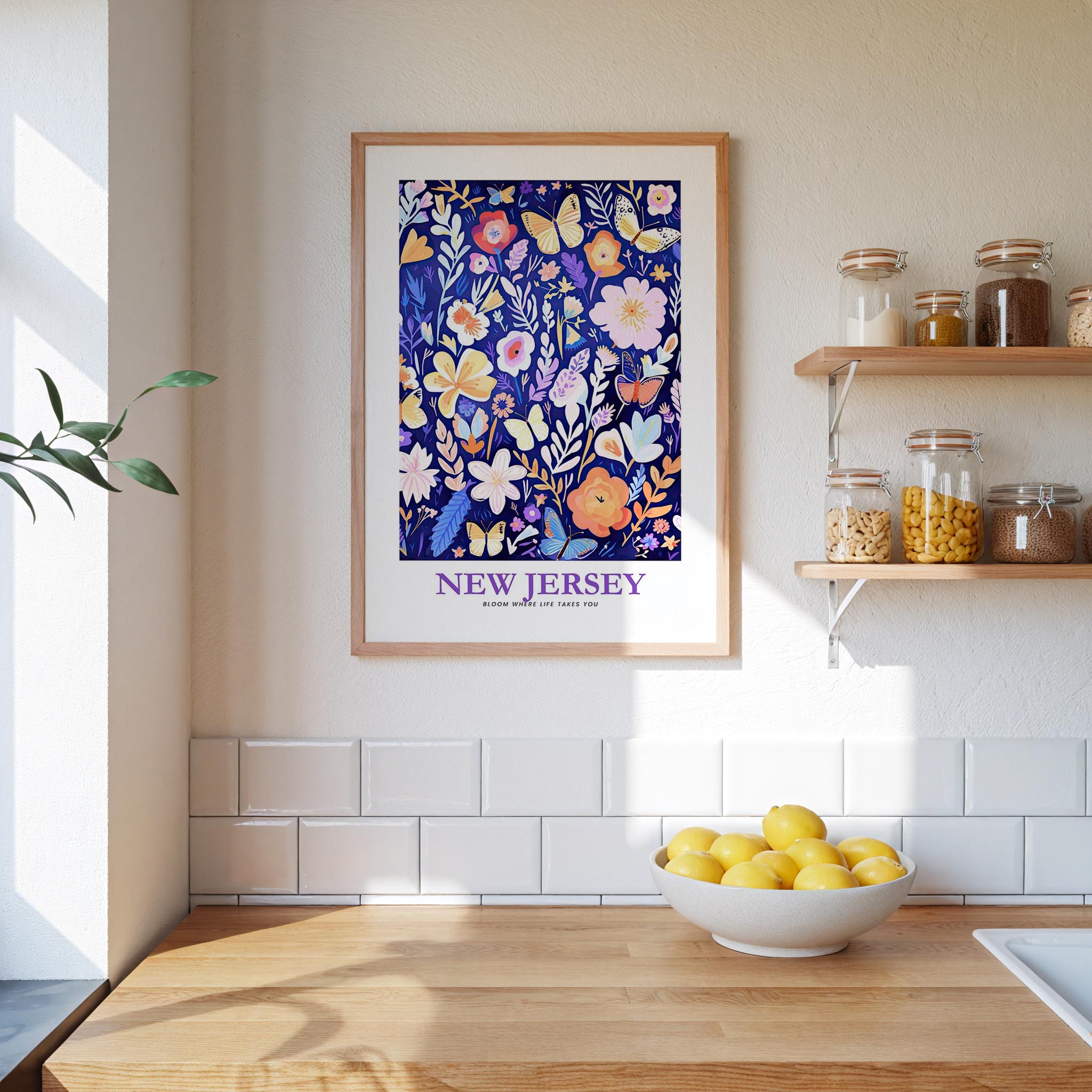 New Jersey Flower Art Print