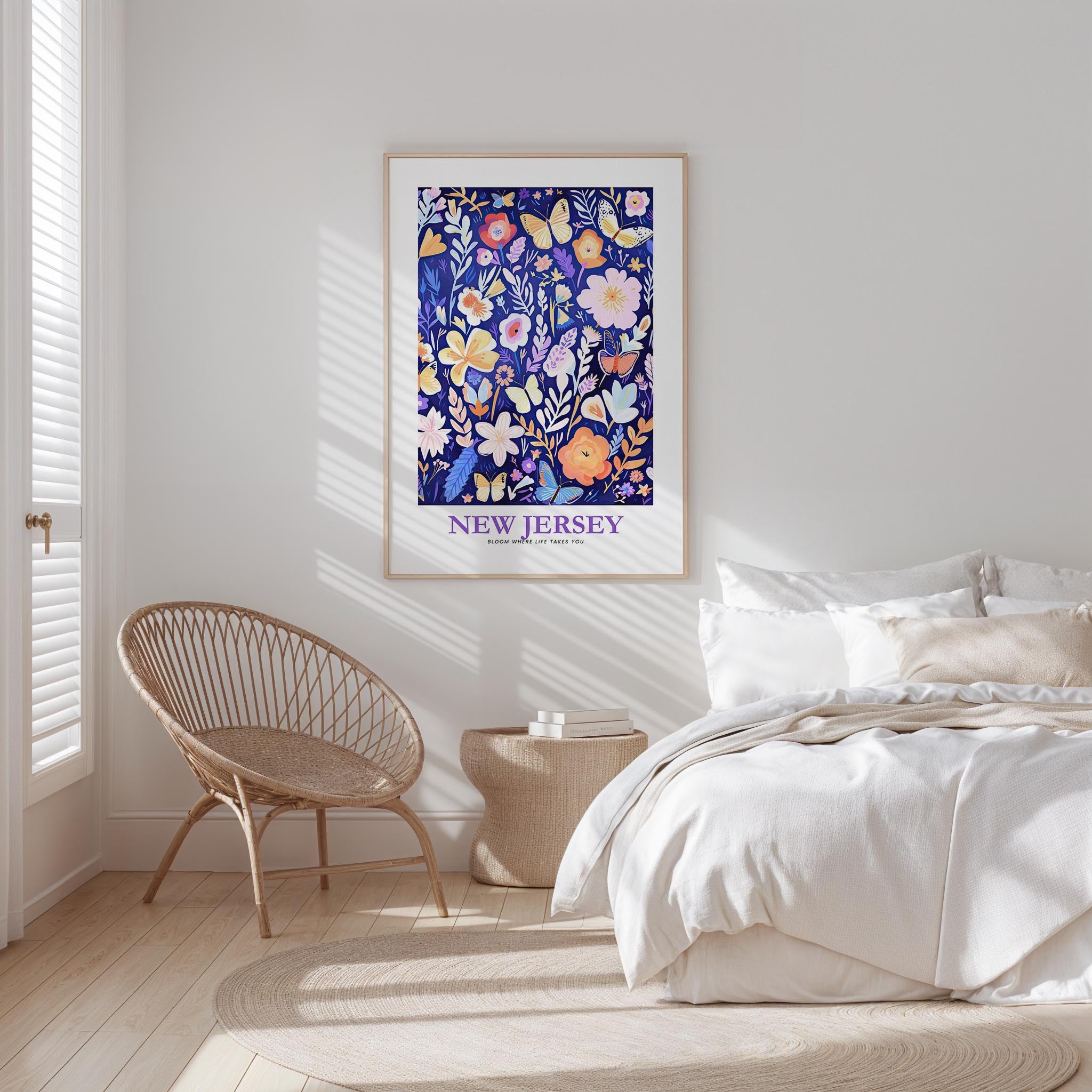 New Jersey Flower Art Print