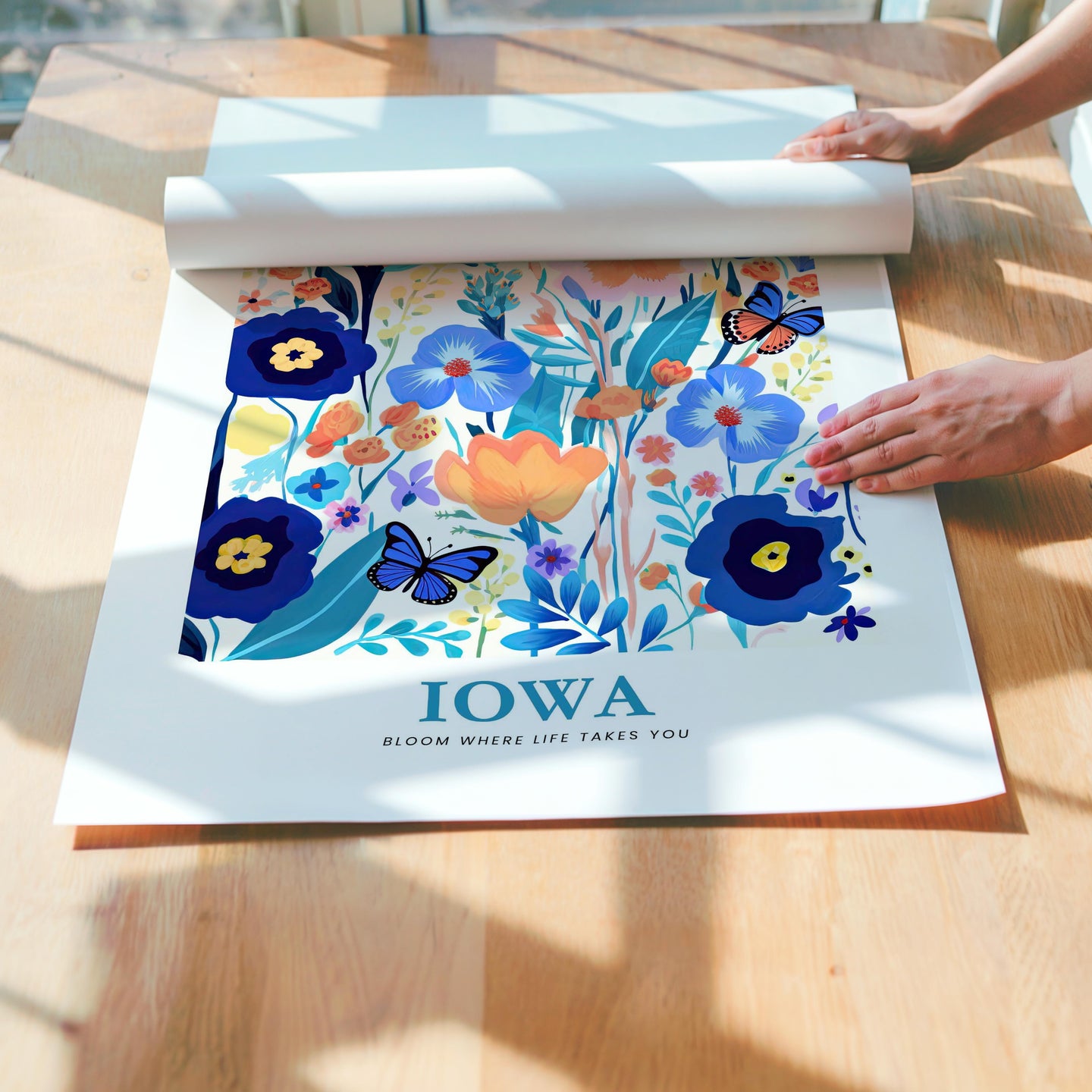 Iowa Flower Art Print