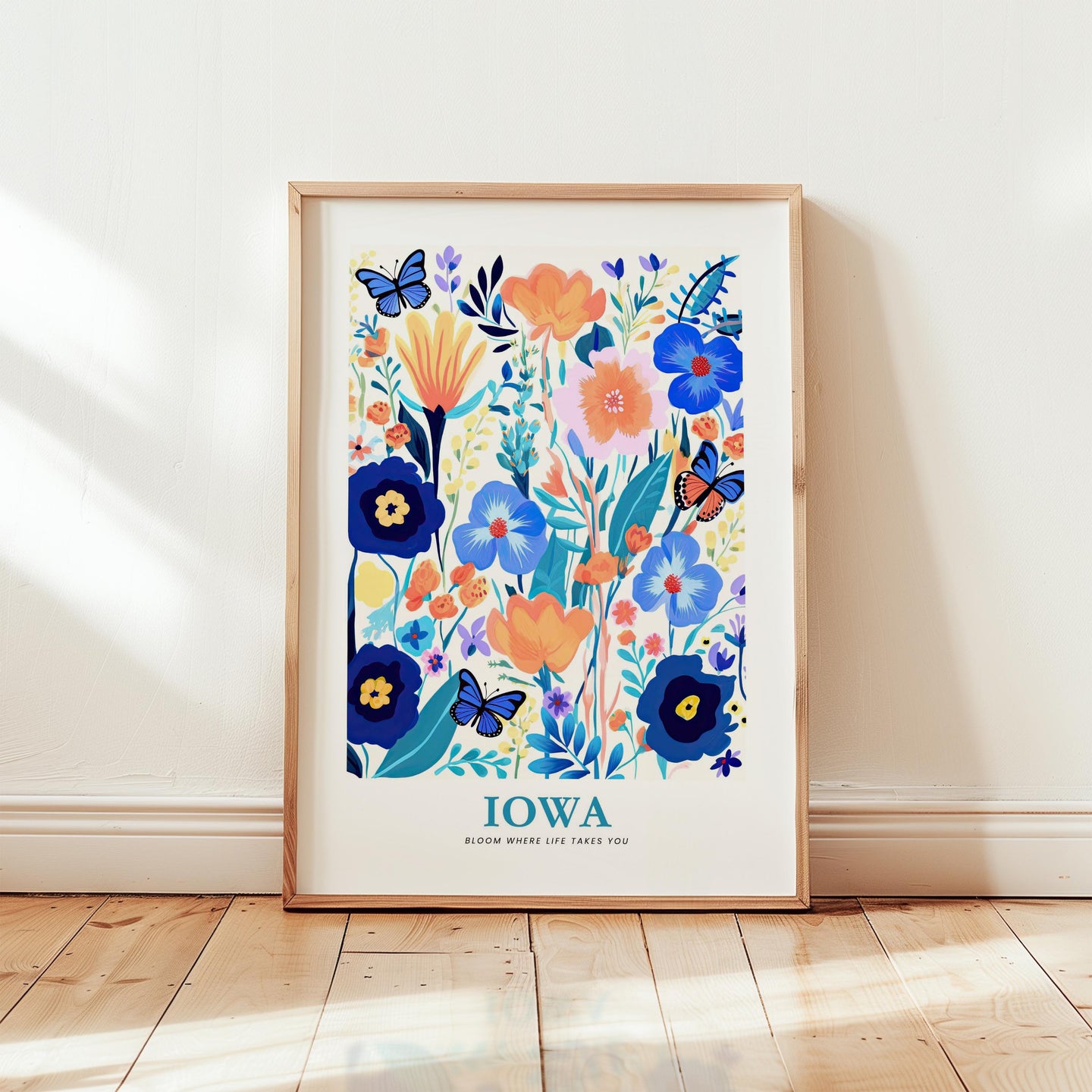Iowa Flower Art Print