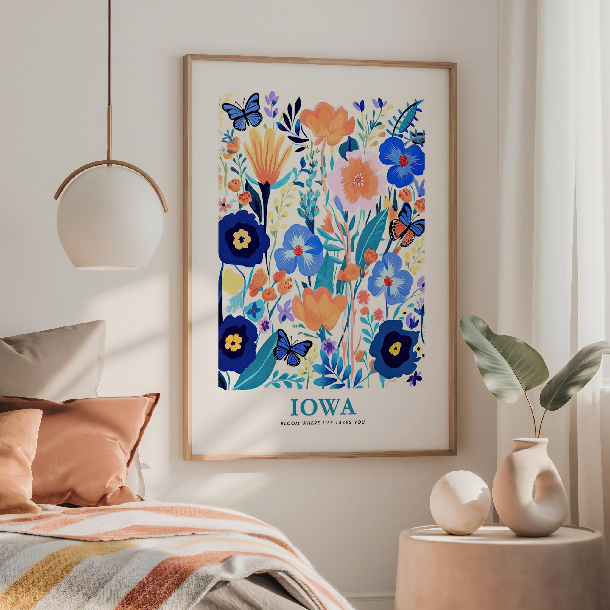 Iowa Flower Art Print